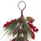Deurhanger Kerstmis Rood Groen Natuurlijk Plastic Ananas 42 cm