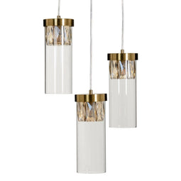 Plafondlamp Kristal Gouden Metaal 31 x 31 x 45 cm