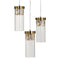 Plafondlamp Kristal Gouden Metaal 31 x 31 x 45 cm