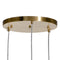 Plafondlamp Kristal Gouden Metaal 31 x 31 x 45 cm