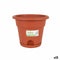 Bloempot met schaal Dem Greentime Bruin ø 22 x 18 cm (12 Stuks)