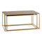 Set van 2 tafels Zwart Gouden Kristal Metaal (2 pcs)
