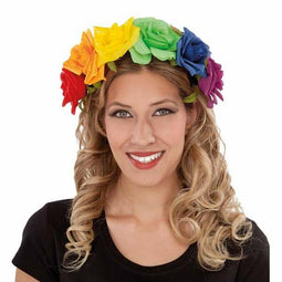hoofdband My Other Me Blommor Regenboog