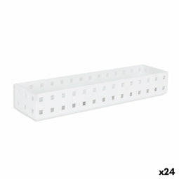 Ladevakken Confortime Wit 27,6 x 6,6 x 4,3 cm (24 Stuks)