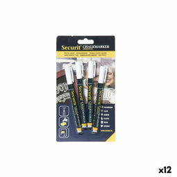 Vloeibare krijtstiften Securit Multicolour Set 12 Stuks