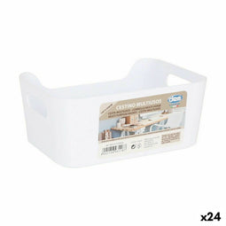 Veelzijdige mand Dem Wit 19 x 13,5 x 8 cm (24 Stuks)