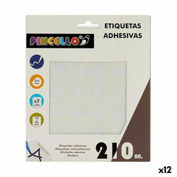 Klevende etiketten Wit Ø 25 mm (12 Stuks)