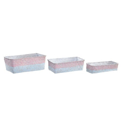 Basket spelset DKD Home Decor Mediterrane Boho 31 x 16 x 11 cm