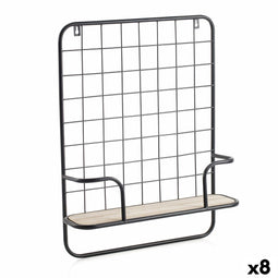 Planken Vinthera Moa Staal Zwart Metaal 42,5 x 12 x 56 cm (8 Stuks)