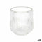 Kaarshouder Strepen Transparant Kristal 9 x 9,5 x 9 cm (12 Stuks)