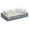 Kaarshouder Strepen Transparant Kristal 9 x 9,5 x 9 cm (12 Stuks)