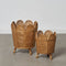 Plantenbakkenset 34 x 34 x 43,5 cm Natuurlijk Rotan (2 Stuks)