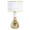 Bureaulamp 32 x 32 x 45,5 cm Keramisch Synthetisch materiaal Gouden Wit