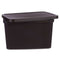 Opbergbak met Deksel Bruin Plastic 19 L 28 x 22 x 39 cm (12 Stuks)