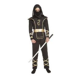 Kostuums voor Volwassenen My Other Me 4 Onderdelen Zwart Ninja Maat M/L