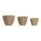 Plantenbakkenset Home ESPRIT Rotan 25 x 25 x 20 cm