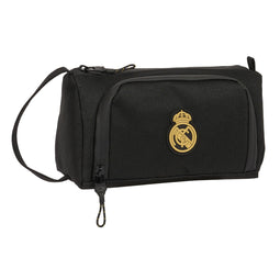 Schooletui met Accessoires Real Madrid C.F. Zwart 20 x 11 x 8.5 cm (32 Onderdelen)