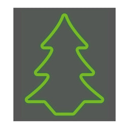 Decoratieve figuren EDM Flexiled Spar Groen 220 V (45 x 3 x 62 cm)