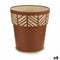 Zelfwaterende bloempot Stefanplast Orfeo Terra cotta Plastic 25 x 25 x 25 cm (6 Stuks)