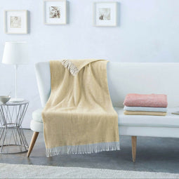 Deken Naturals Oker (130 x 170 cm)