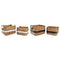 Basket spelset DKD Home Decor Wit Zwart Natuurlijk Wit/Zwart Polyurethaan Hout Metaal Natuurlijke...