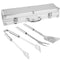 Barbecue-gereedschapsset met draagtas Roestvrij staal 37 x 10 x 8 cm