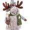 Kerstversiering Multicolour Zand Weefsel Rendier 18 x 11 x 60 cm