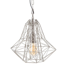 Plafondlamp 30 x 30 x 36 cm Metaal Zilver