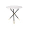 Bijzettafel DKD Home Decor Wit Zwart Gouden Metaal Hout MDF 80 x 80 x 76 cm