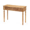 Zijtafel met 2 lades Bruin Mangohout 98 x 77 x 42 cm Curve