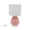 Bureaulamp Versa Roze Wit Keramisch 40 W 15,5 x 27,5 cm