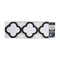 Set spiegels Bloem Zwart Polypropyleen 78 x 26 x 2,5 cm (6 Stuks)