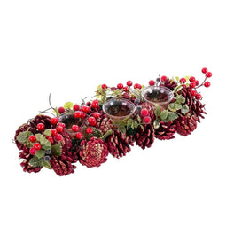 Kerstkaarshouder Rood Multicolour Plastic Foam 36 x 14 x 8 cm