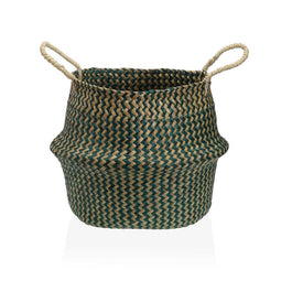 Decoratieve Mand Versa Groen Zeealgen Ø 28 cm