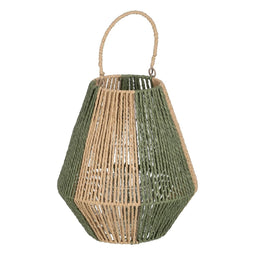 Lykta Kaarshouder Lykta Groen Beige Metaal Papier Kristal 27 x 27 x 30 cm