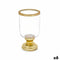 Kaarshouder Fluitglas Gouden Staal 12 x 24,5 x 12 cm (6 Stuks)