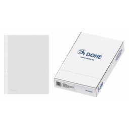 Hoezen DOHE Premium Plus Geperforeerd A4 100 Stuks