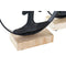 Decoratieve figuren DKD Home Decor Zwart Bruin Aluminium Mangohout Yoga Modern (23 x 10 x 27 cm)...