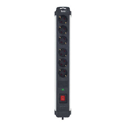 Stopcontactenstrip 6 Tomas met Interruptor TM Electron 230 V