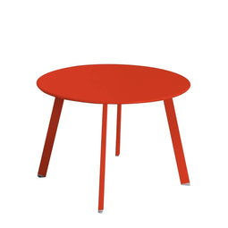 Bijzettafel Marzia 60 x 60 x 42 cm Rood Staal