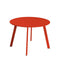 Bijzettafel Marzia 60 x 60 x 42 cm Rood Staal