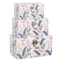 Kofferset 65 x 38 x 35 cm Canvas DMF (3 Onderdelen)