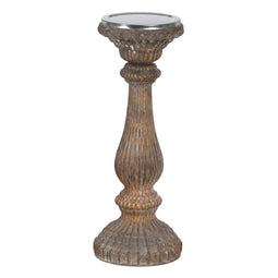 Kaarshouder Koper Kristal 14 x 14 x 38 cm