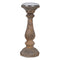 Kaarshouder Koper Kristal 14 x 14 x 38 cm