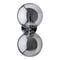Muurlamp 21 x 18,5 x 30 cm Kristal Zilver Ijzer