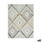 Tafelkleed Dun canvas Anti-vlek Ruiten 140 x 180 cm Beige (6 Stuks)