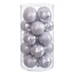 Kerstballen Koper Plastic 6 x 6 x 6 cm (20 Stuks)