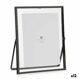 Fotolijsten Zwart Metaal Glas Plastic 18,5 x 1 x 23 cm (12 Stuks)