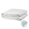 Sprei 230 x 280 cm Blauw Crème