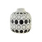 Vaas DKD Home Decor Porselein Zwart Wit Modern Cirkels (16 x 16 x 18 cm)